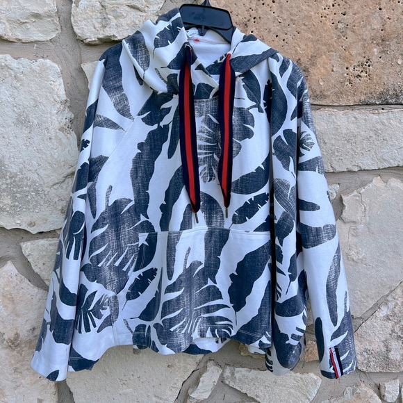 The Upside Lennox Palm Print Pullover Hoodie Size 6 - Picture 1 of 6